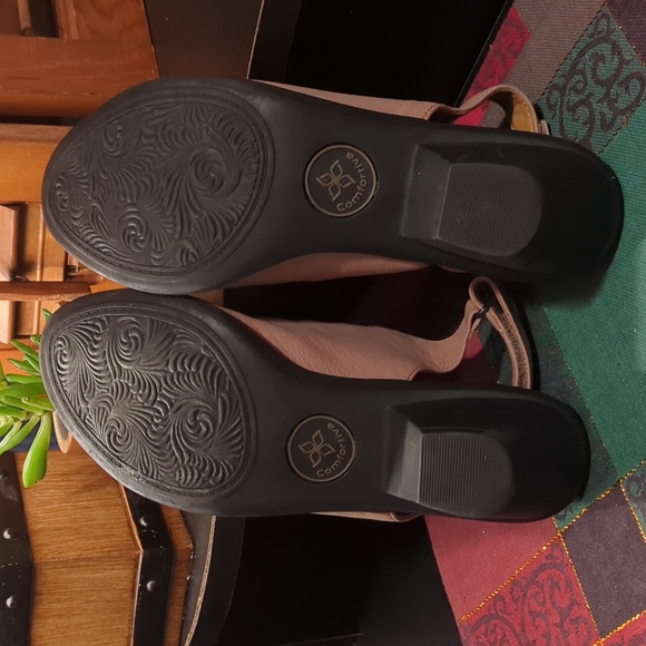 Comfortiva Faye slingback wedge sandals Nubuck leather Women's size 7.5 M NWOB - Picture 4 of 12
